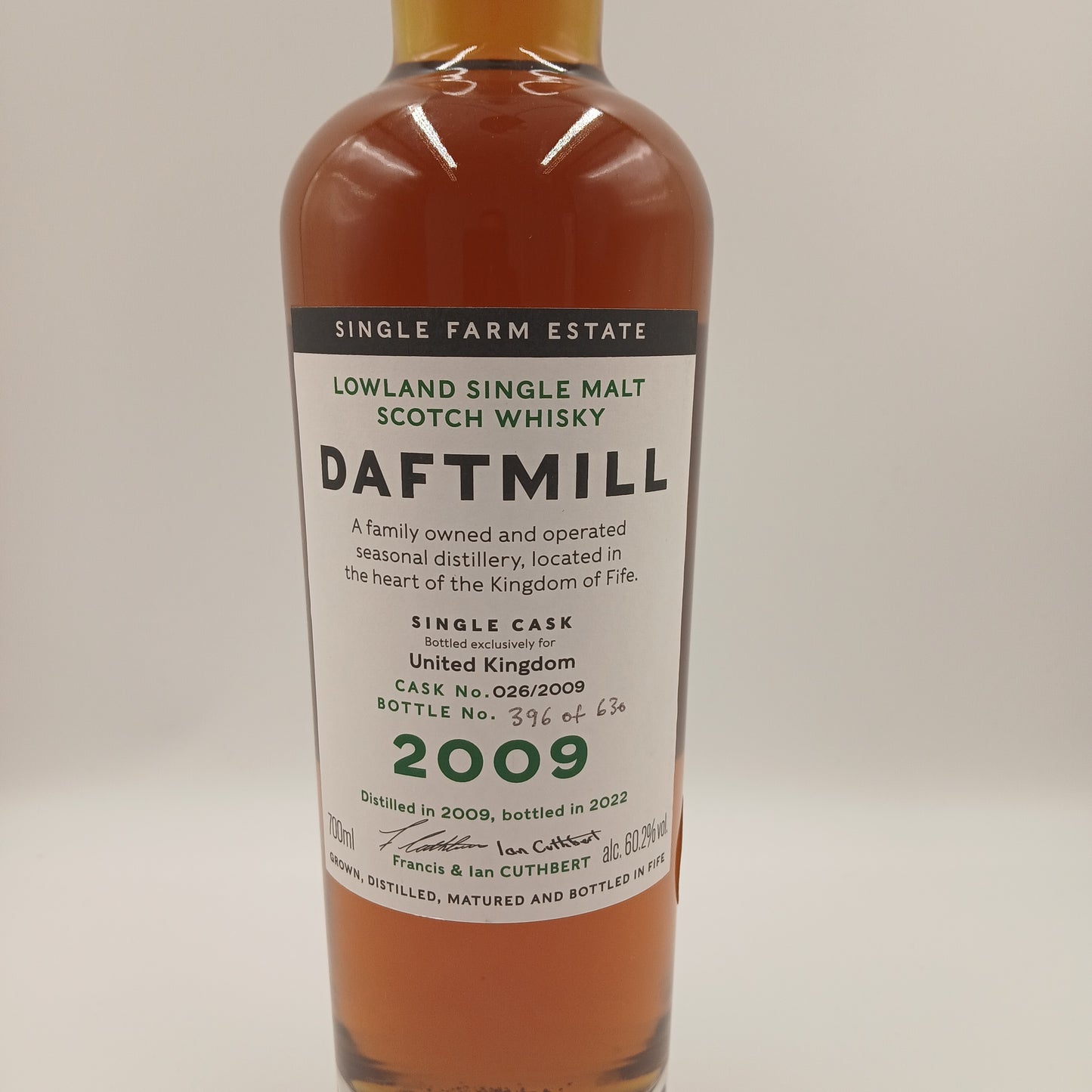 Daftmill 2009 13 Year Old UK Exclusive Oloroso Butt SINGLE CASK #26