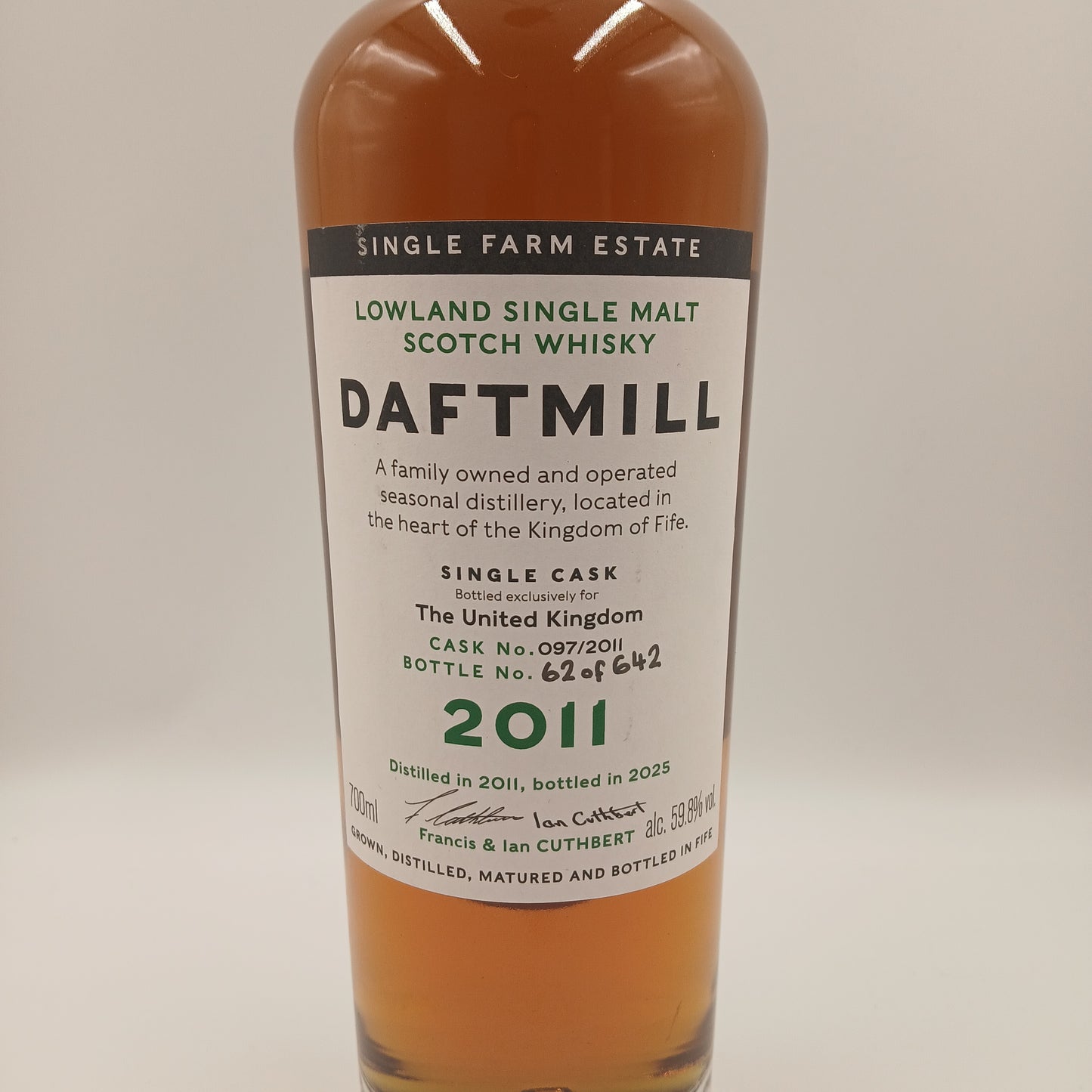Daftmill 2011 UK Exclusive SINGLE CASK #97