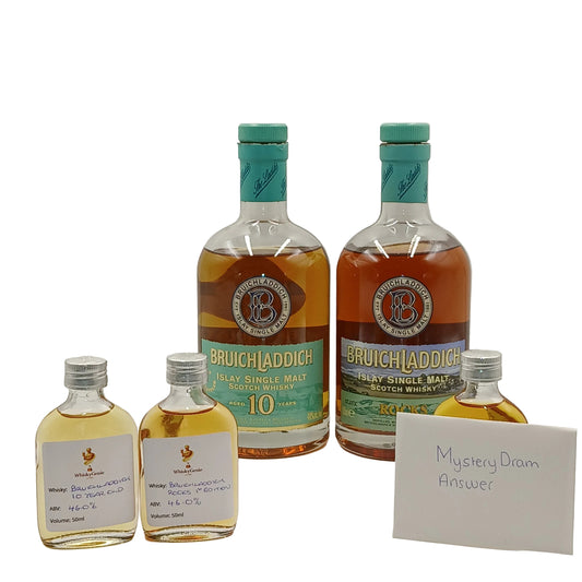 Bruichladdich 10 (1st Edition) & Bruichladdich Rocks (1st Edition) 5cl Dram pack