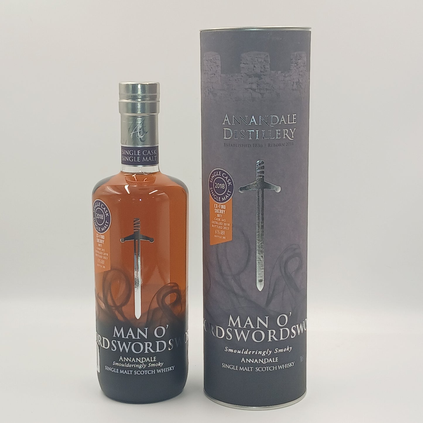 Annandale Man O'Sword 2018 Single Cask #342 – 5cl Dram (50ml)
